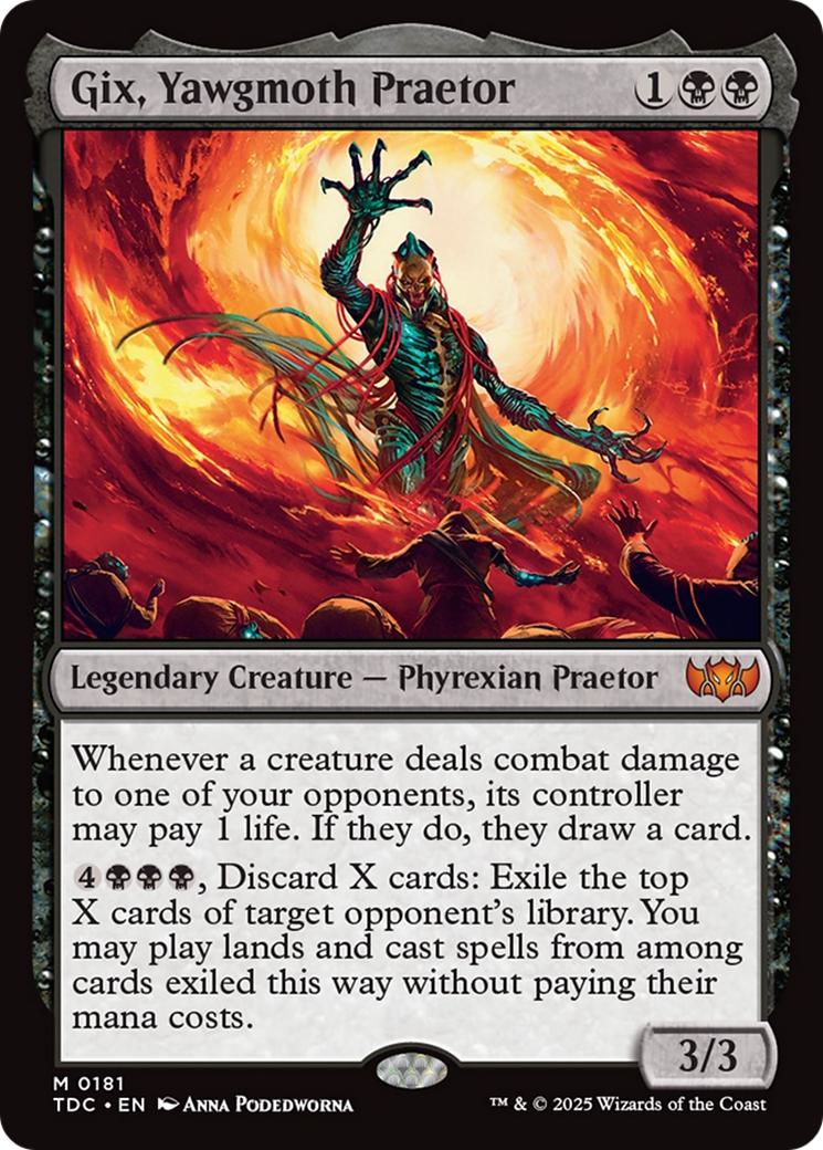 Gix, Yawgmoth Praetor [181] [Tarkir: Dragonstorm: Commander] [Non-Foil]