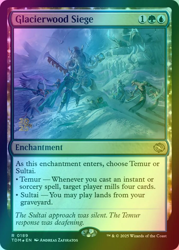 Glacierwood Siege [189s] [Prerelease] [Tarkir: Dragonstorm: Promos] [Foil]