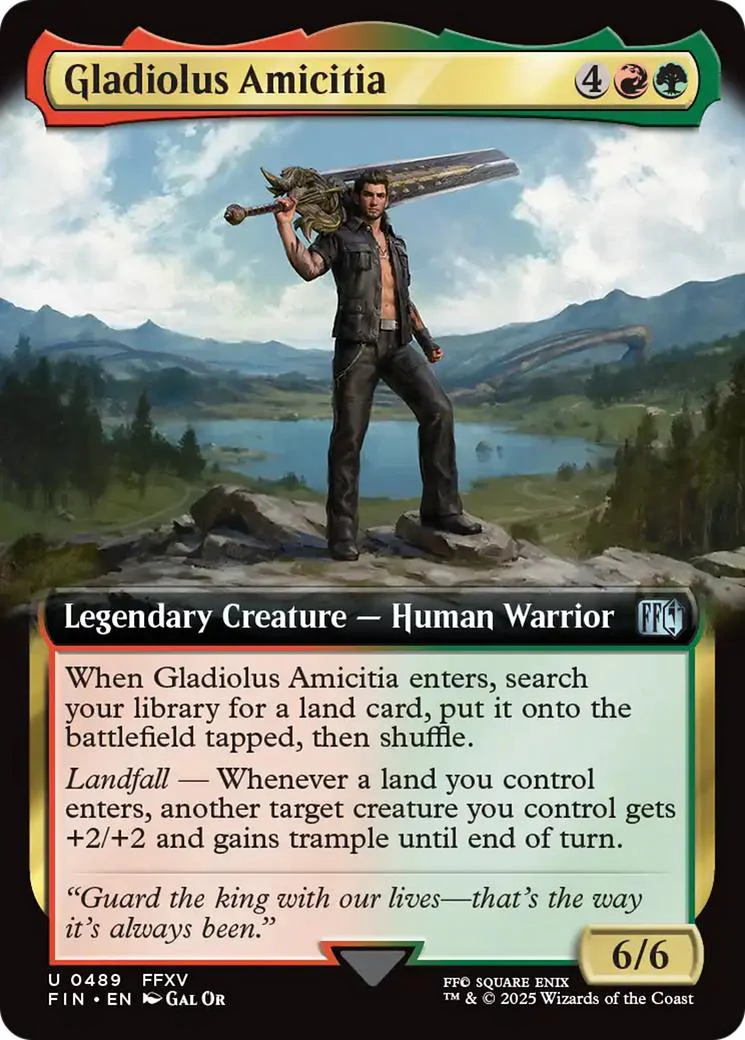 Gladiolus Amicitia [489] [Extended Art] [FINAL FANTASY] [Non-Foil]
