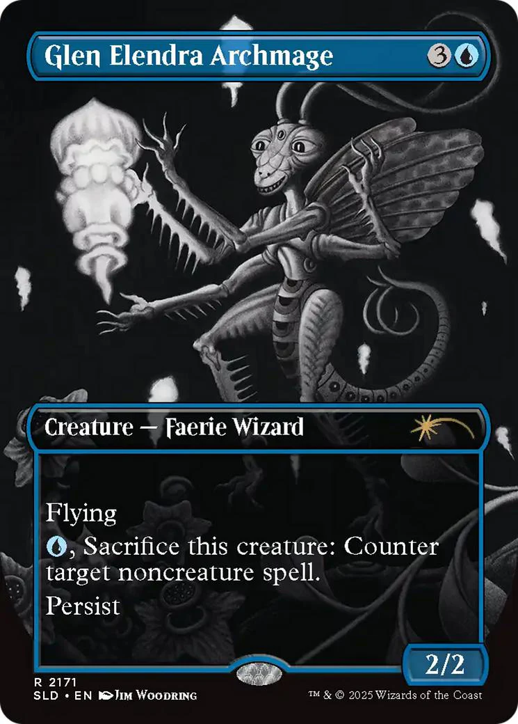 Glen Elendra Archmage [2171] [Borderless] [Dreaming Darkly] [Secret Lair Drop] [Non-Foil]