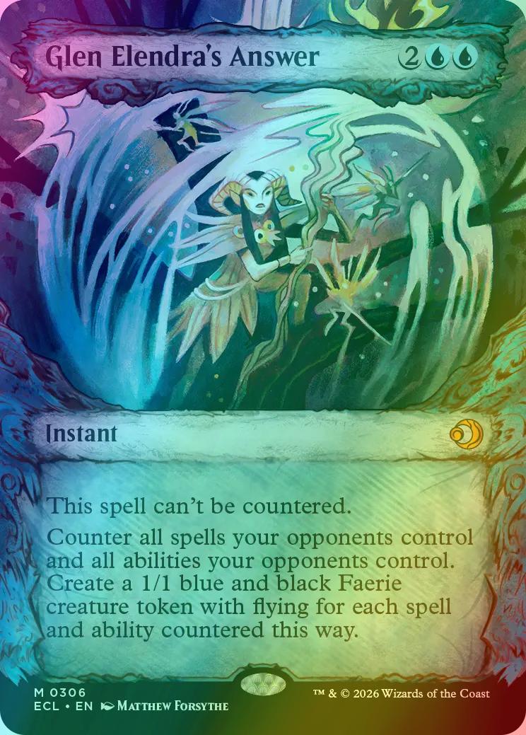 Glen Elendra's Answer [306] [Fable Frame] [Lorwyn Eclipsed] [Foil]