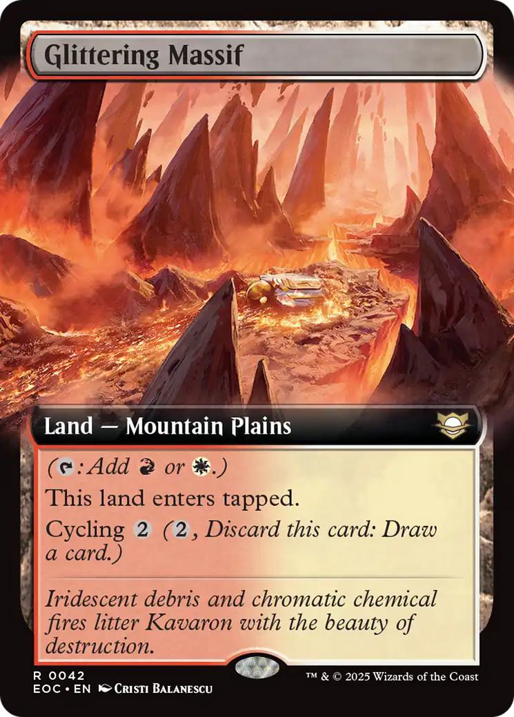 Glittering Massif [42] [Extended Art] [Edge of Eternities: Commander] [Non-Foil]