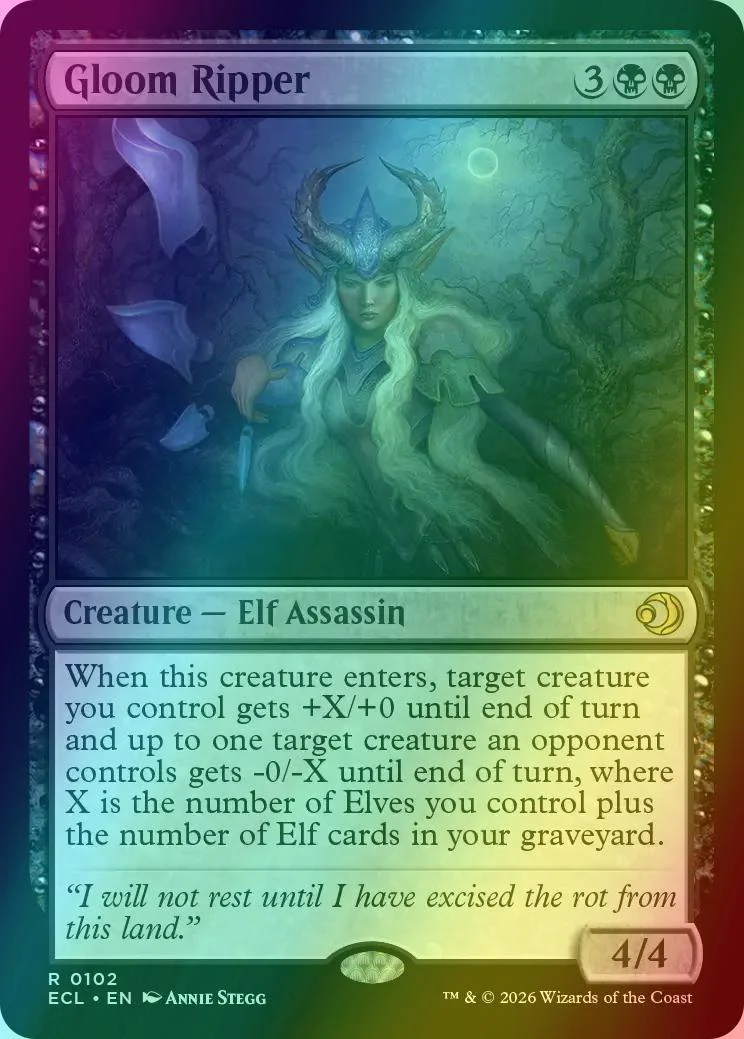 Gloom Ripper [102] [Lorwyn Eclipsed] [Foil]