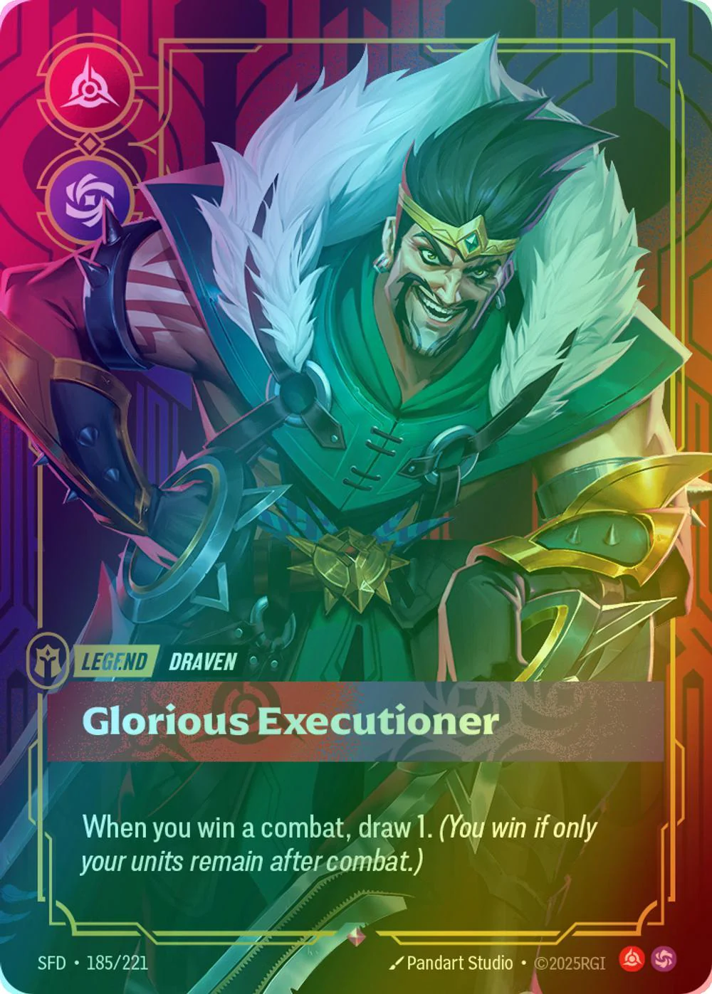 Glorious Executioner (Draven) - 185/221 [Spiritforged] [Foil]