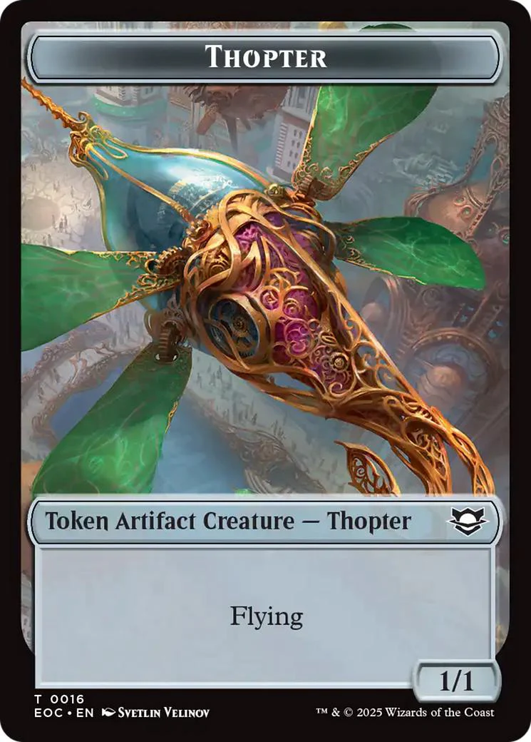 Gnome Token (11) // Thopter Token (16) [Edge of Eternities: Commander: Tokens] [Non-Foil] - Image 2