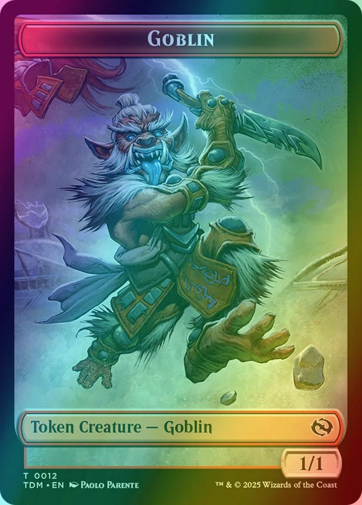 Goblin Token (12) // Warrior Token (13) [Tarkir: Dragonstorm: Tokens] [Foil]