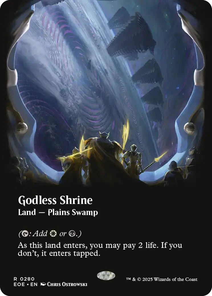 Godless Shrine [280] [Borderless] [Viewport] [Edge of Eternities] [Non-Foil]