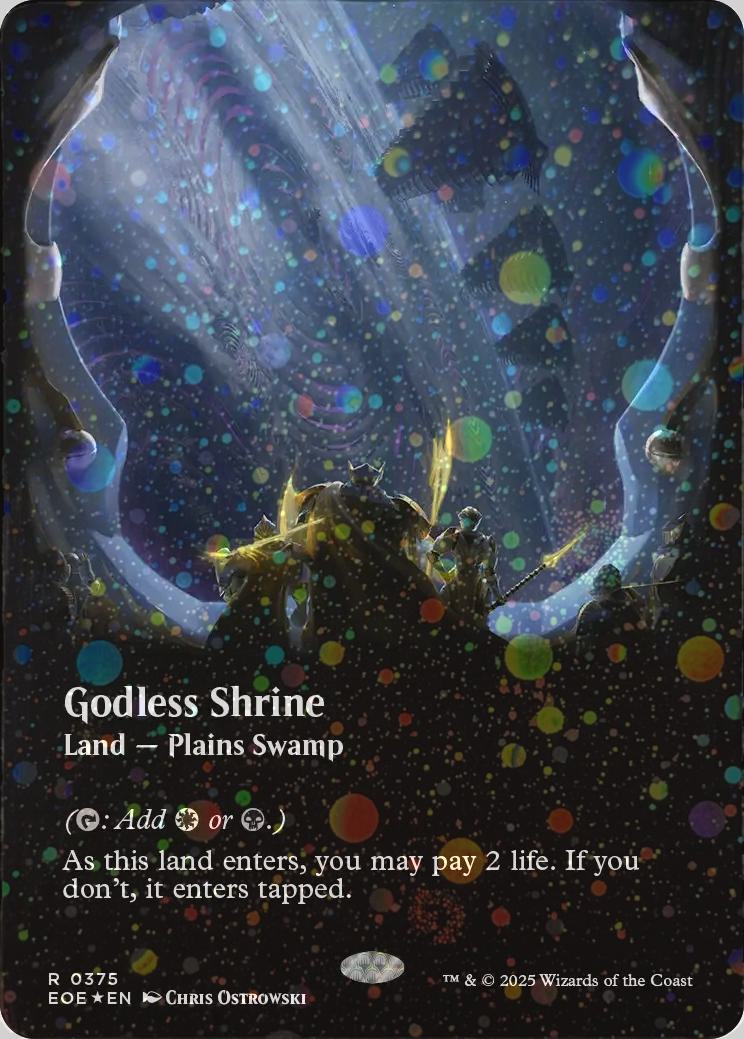 Godless Shrine [375] [Borderless] [Viewport] [Edge of Eternities] [Galaxy Foil]