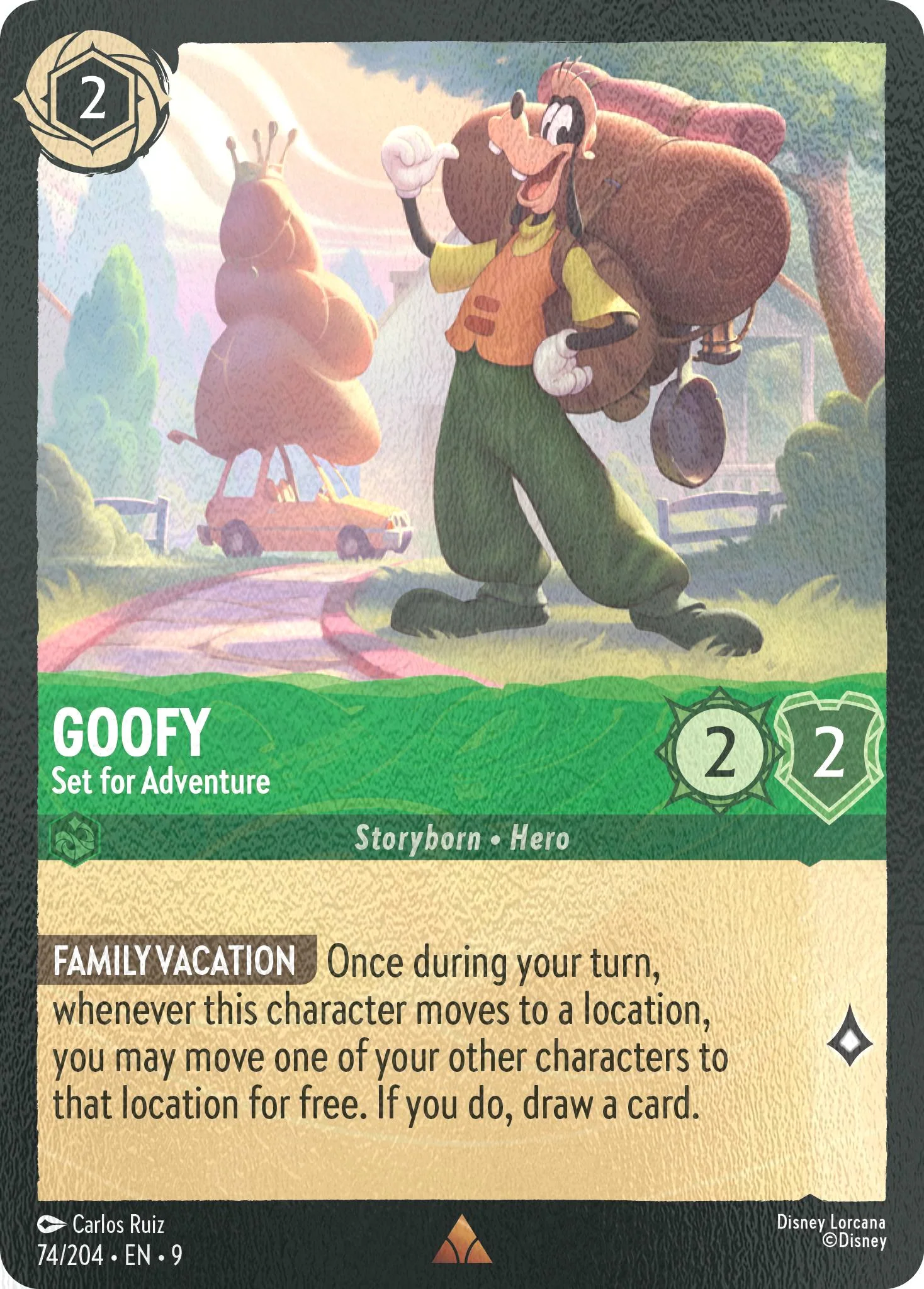 Goofy - Set for Adventure - 74/204 [Fabled] [Cold Foil]
