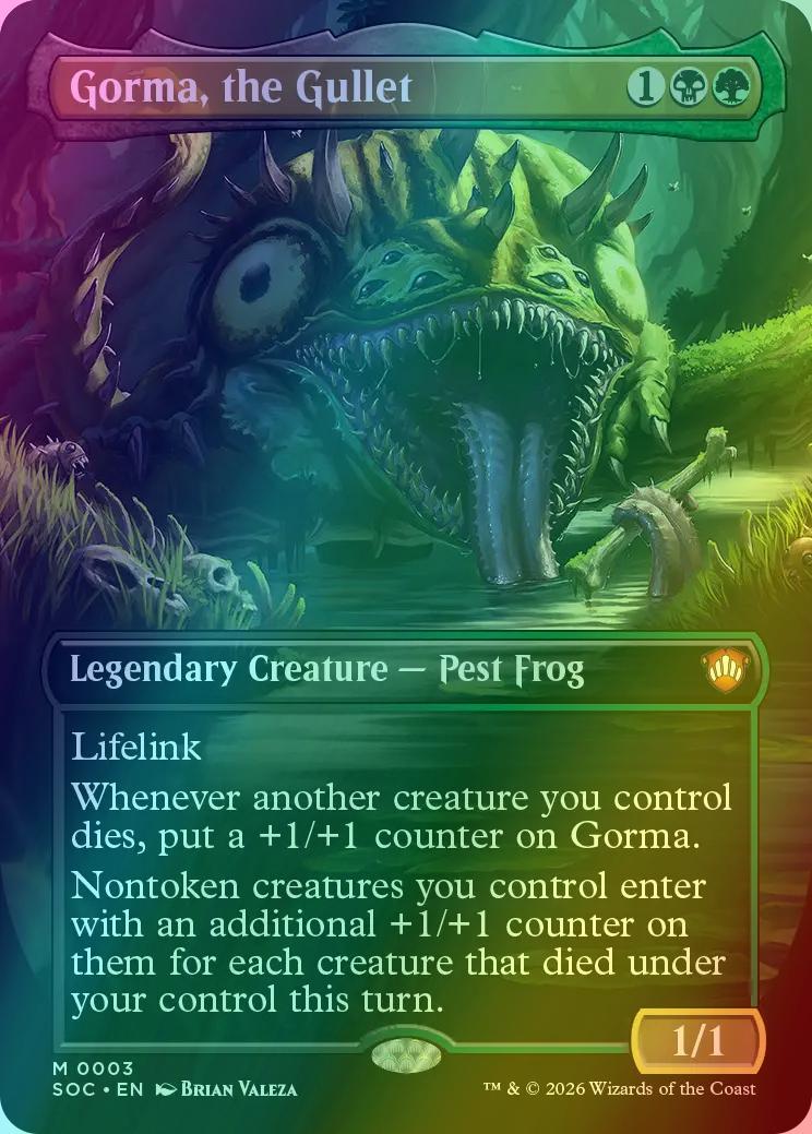 Gorma, the Gullet [3] [Borderless] [Secrets of Strixhaven: Commander] [Foil]