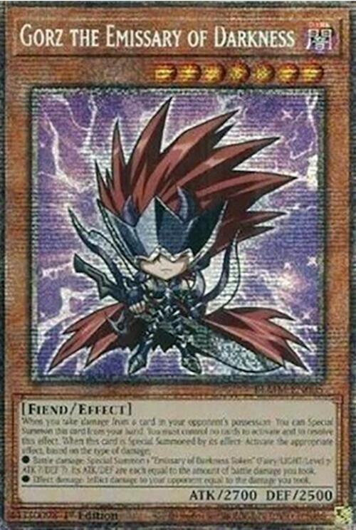 Gorz the Emissary of Darkness - BLMM-EN005 - Starlight Rare - 1st Edition