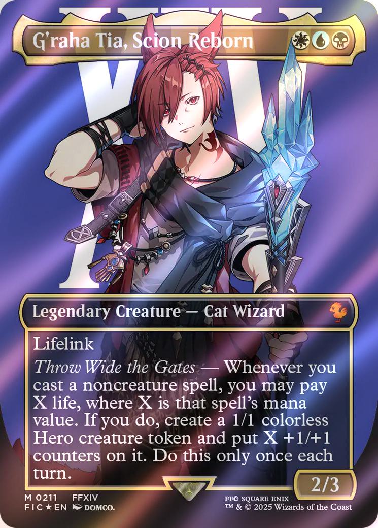 G'raha Tia, Scion Reborn [211] [Borderless] [Character] [FINAL FANTASY: Commander] [Surge Foil]