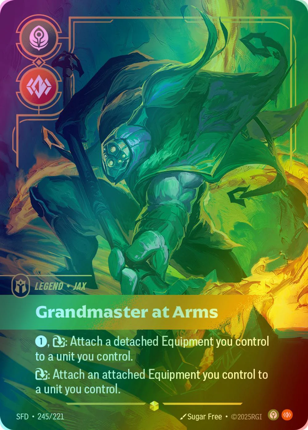 Grandmaster At Arms (Jax) (Overnumbered) - 245/221 [Spiritforged] [Foil]