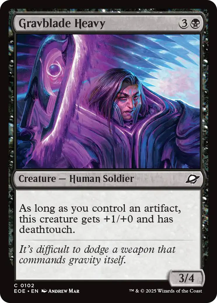 Gravblade Heavy [102] [Edge of Eternities] [Non-Foil]