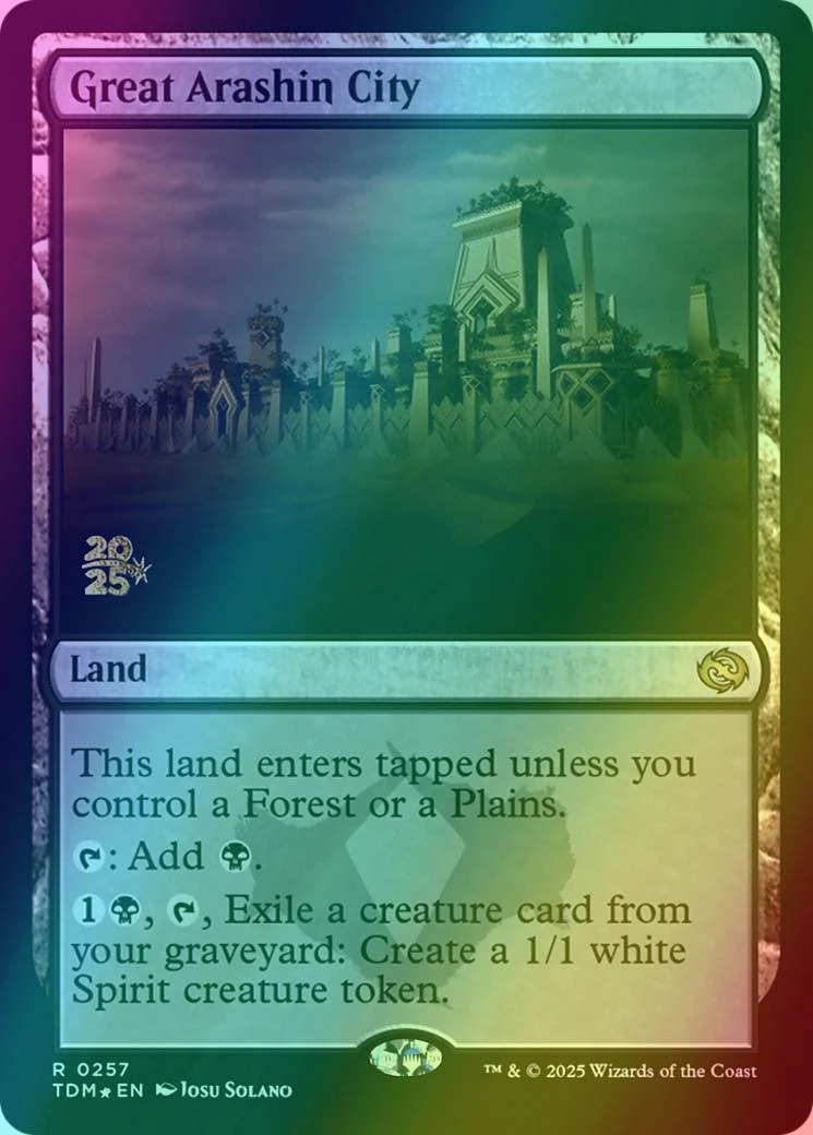 Great Arashin City [257s] [Prerelease] [Tarkir: Dragonstorm: Promos] [Foil]