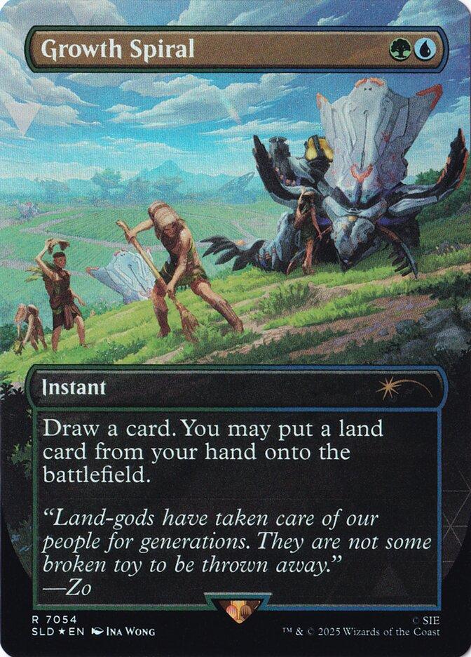 Growth Spiral [7054] [Borderless] [Horizon: Forbidden West] [Secret Lair Drop] [Non-Foil]