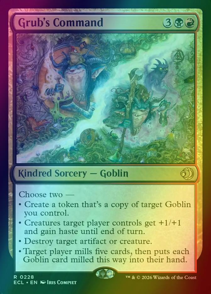Grub's Command [228p] [Promo Pack] [Lorwyn Eclipsed: Promos] [Foil]
