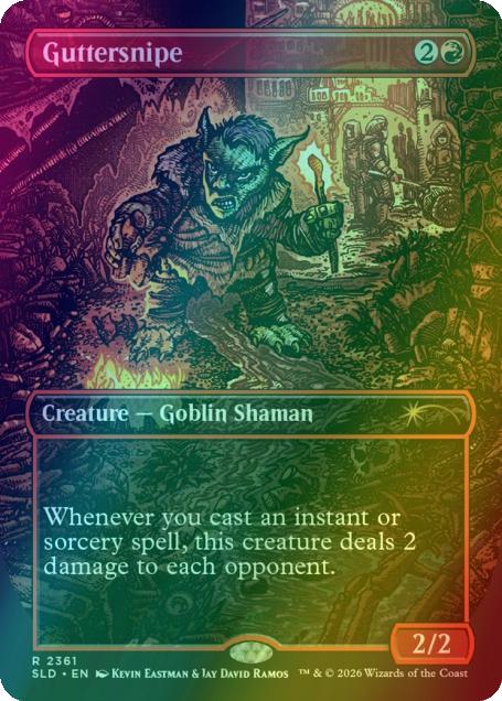 Guttersnipe [2361] [Borderless] [Kevin Eastman] [Color] [Secret Lair Drop] [Foil]