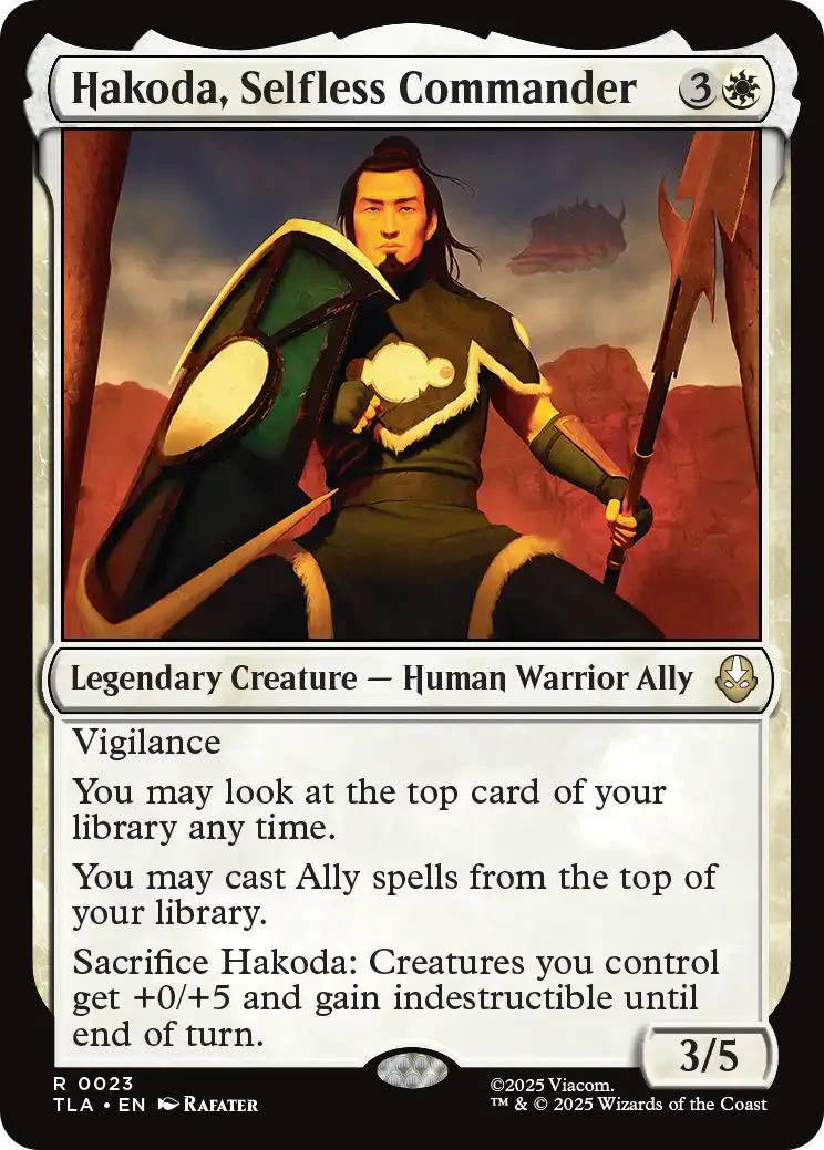 Hakoda, Selfless Commander [23] [Avatar: The Last Airbender] [Non-Foil]