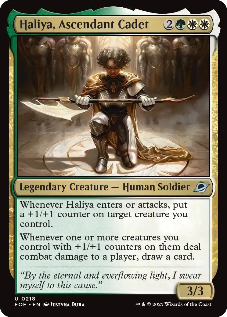 Haliya, Ascendant Cadet [218] [Edge of Eternities] [Non-Foil]