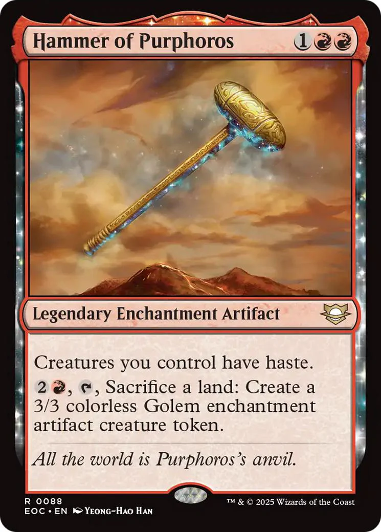 Hammer of Purphoros [88] [Edge of Eternities: Commander] [Non-Foil]