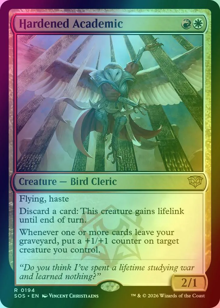Hardened Academic [194] [Secrets of Strixhaven] [Foil]