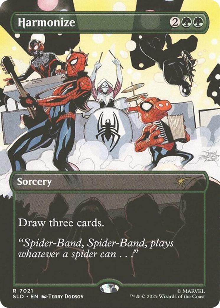 Harmonize [7021] [Borderless] [Colours] [Marvel's Spider-Man: Bonus Cards] [Secret Lair Drop] [Non-Foil]
