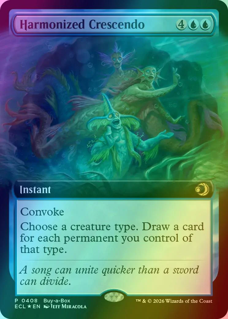 Harmonized Crescendo [408] [Extended Art] [Buy-a-Box] [Lorwyn Eclipsed] [Foil]