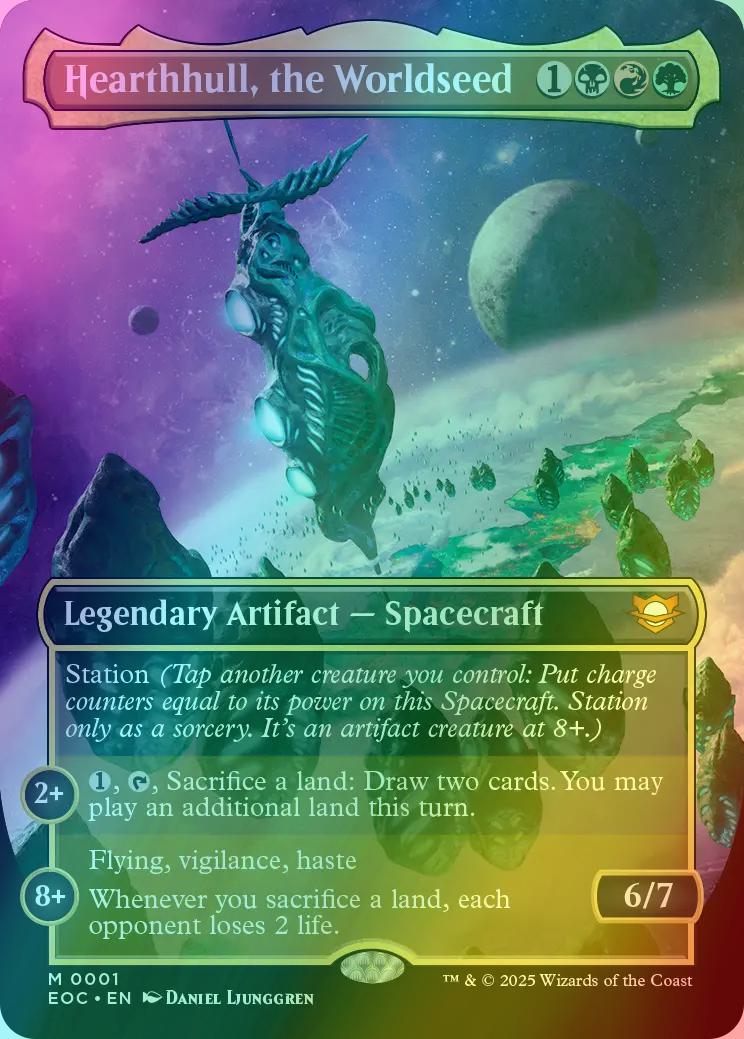 Hearthhull, the Worldseed [1] [Borderless] [Edge of Eternities: Commander] [Foil]