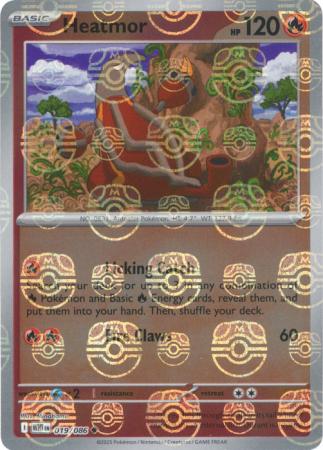 Heatmor - Master Ball Pattern - 019/086 - Uncommon [sv105w-019] [Reverse Holo]