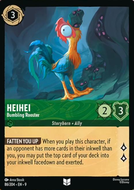 Heihei - Bumbling Rooster - 86/204 [Fabled] [Non-Foil]