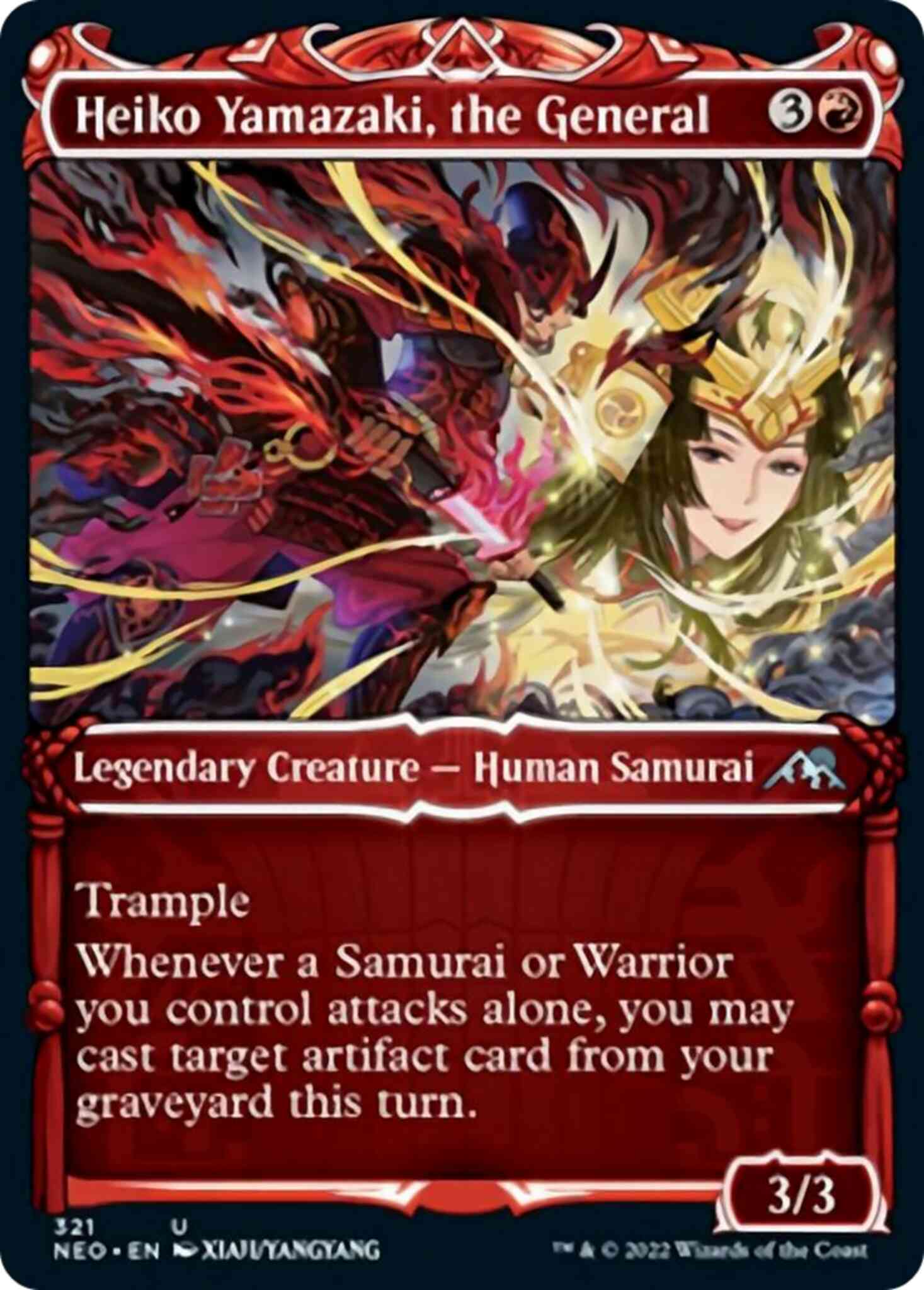 Heiko Yamazaki, the General [321] [Samurai Showcase] [Kamigawa: Neon Dynasty] [Non-Foil]