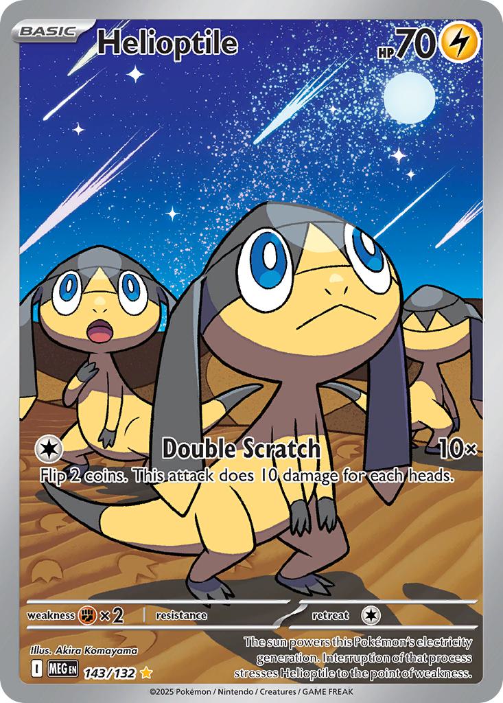 Helioptile - 143/132 - Illustration Rare [me01-143] [Ultra]