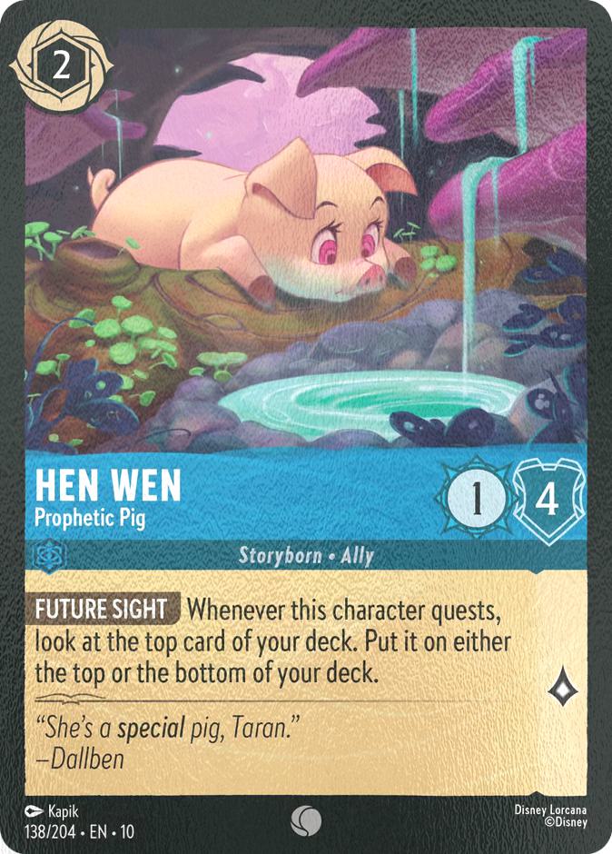 Hen Wen - Prophetic Pig - 138/204 [Whispers in the Well] [Cold Foil]