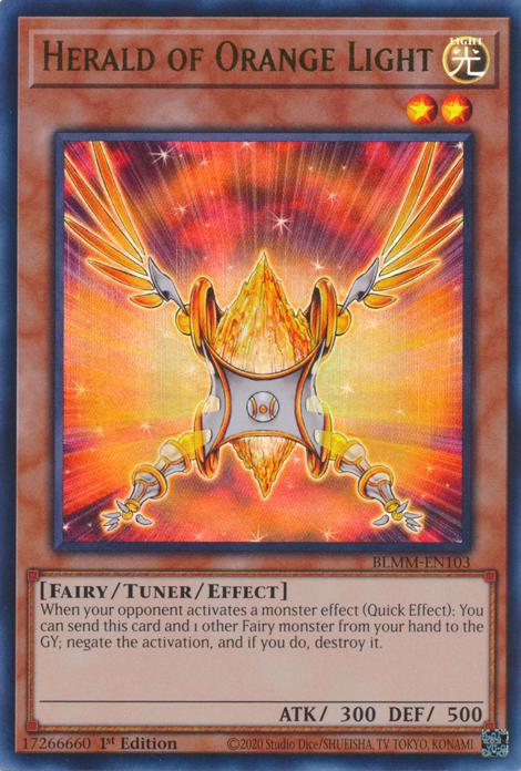 Herald of Orange Light - BLMM-EN103 - Ultra Rare - 1st Edition