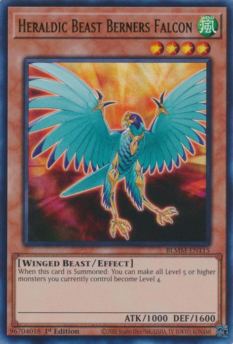 Heraldic Beast Berners Falcon - BLMM-EN115 - Ultra Rare - 1st Edition