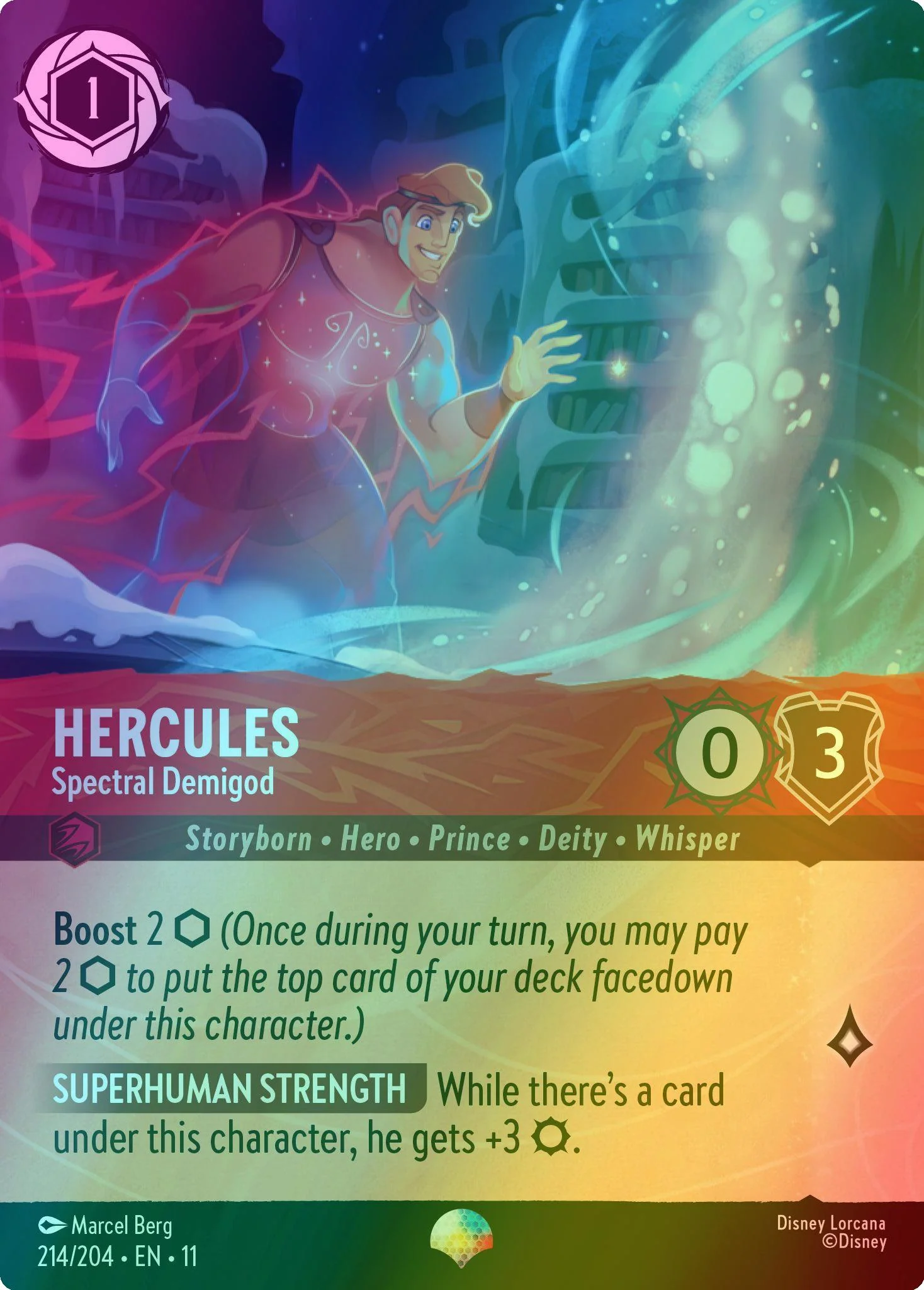 Hercules - Spectral Demigod (Epic) - 214/204 [Winterspell] [Holofoil]