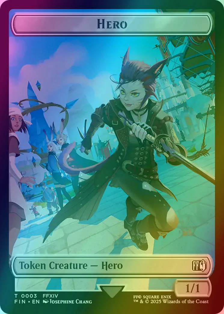 Hero Token (03) // Treasure Token (23) [FINAL FANTASY: Tokens] [Foil]