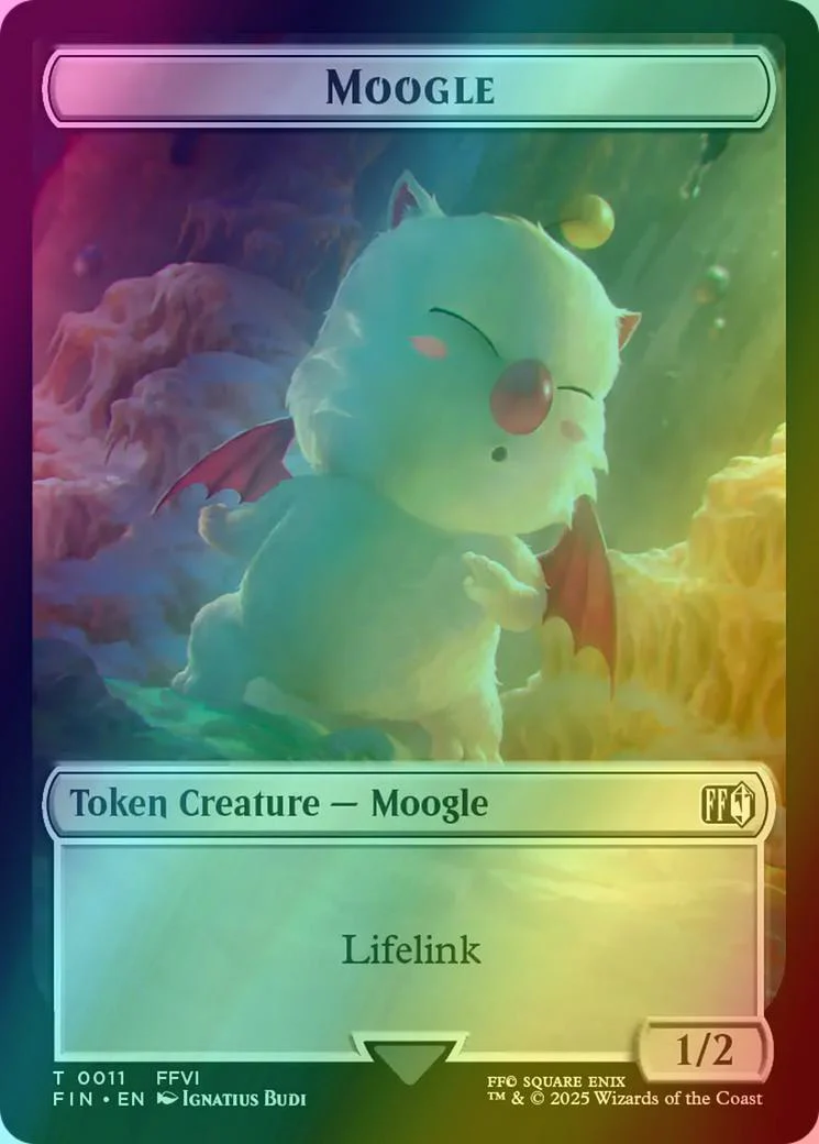Hero Token (04) // Moogle Token (11) [FINAL FANTASY: Tokens] [Foil] - Image 2