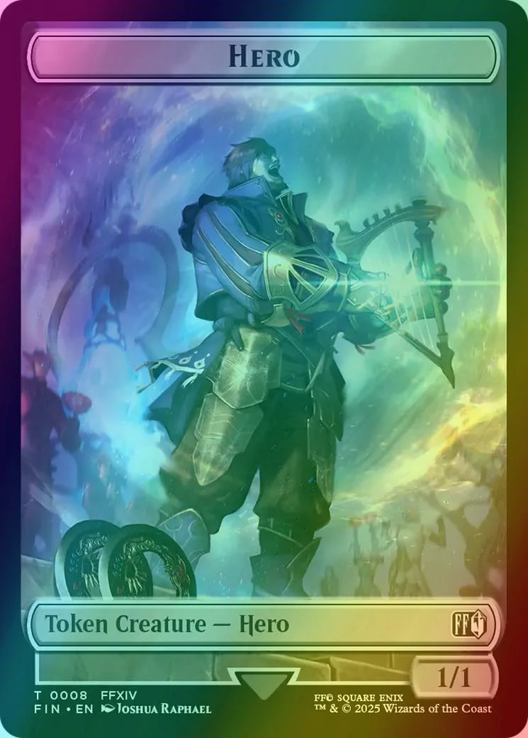 Hero Token (08) // Treasure Token (23) [FINAL FANTASY: Tokens] [Foil]