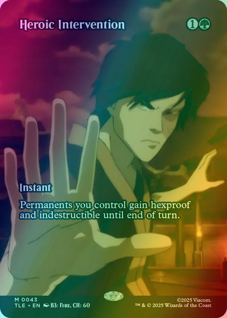Heroic Intervention [43] [Borderless] [Source Material] [Avatar: The Last Airbender Eternal] [Foil]