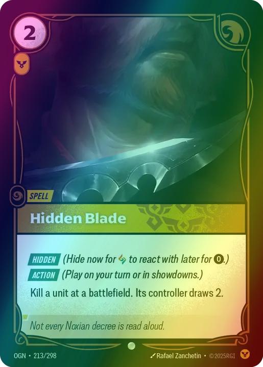 Hidden Blade - 213/298 [Origins] [Foil]