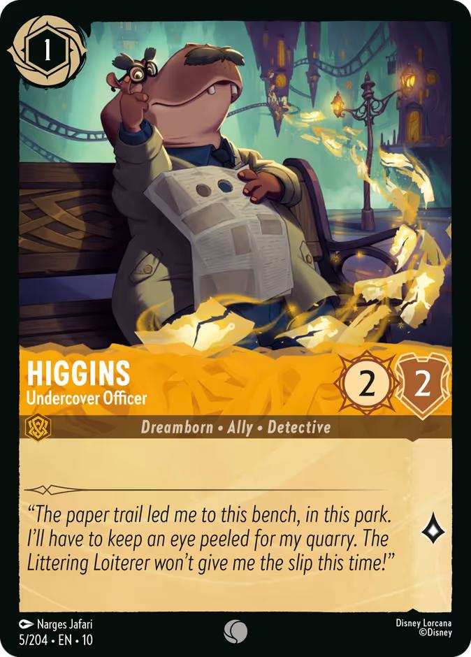 Higgins - Undercover Officer - 5/204 [Whispers in the Well] [Non-Foil]