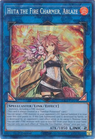 Hiita the Fire Charmer, Ablaze - RA04-EN074 - Collector's Rare - 1st Edition