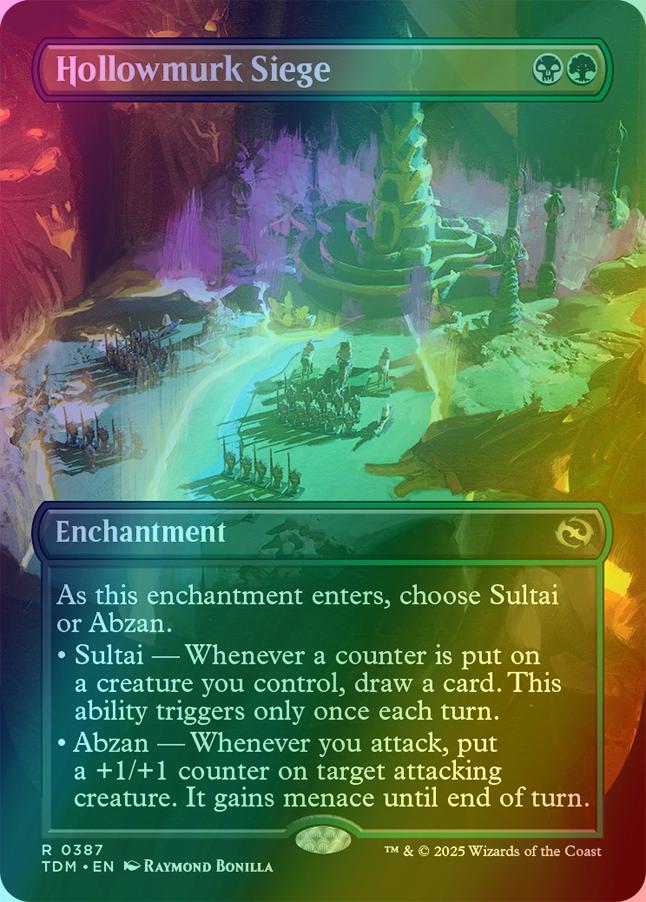 Hollowmurk Siege [387] [Borderless] [Tarkir: Dragonstorm] [Foil]