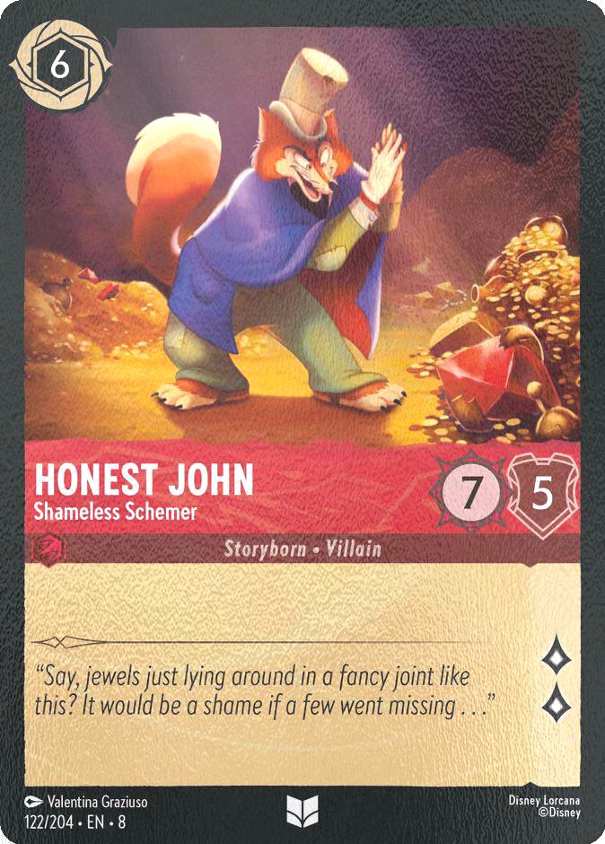 Honest John - Shameless Schemer - 122/204 [Reign of Jafar] [Cold Foil]