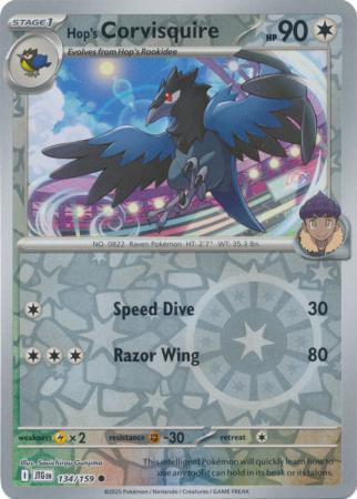 Hop's Corvisquire - 134/159 - Common [sv09-134] [Reverse Holo]