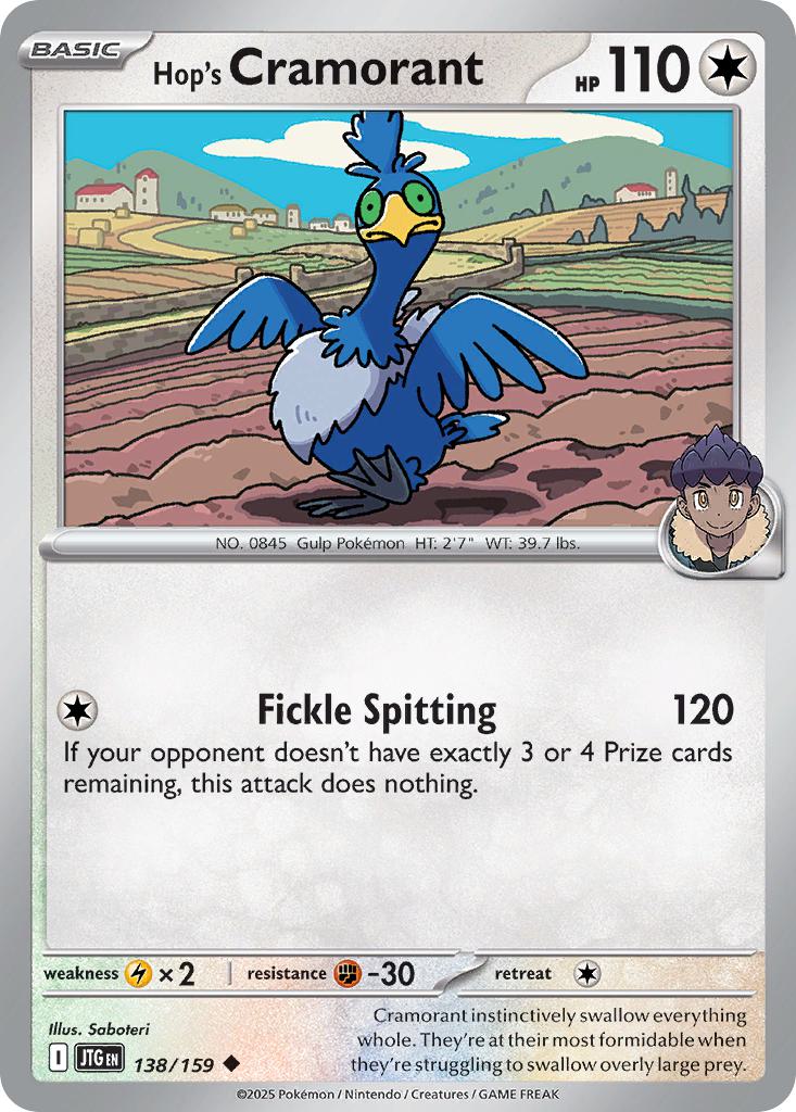 Hop's Cramorant - 138/159 - Uncommon [sv09-138] [Non-Holo]