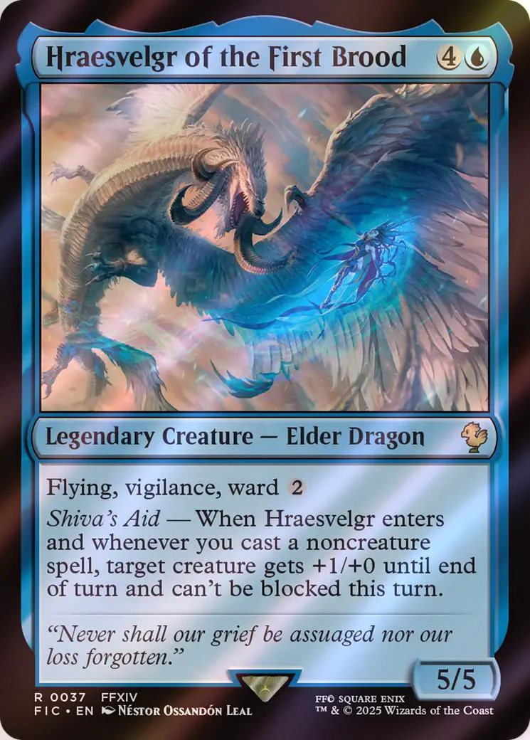 Hraesvelgr of the First Brood [37] [FINAL FANTASY: Commander] [Surge Foil]