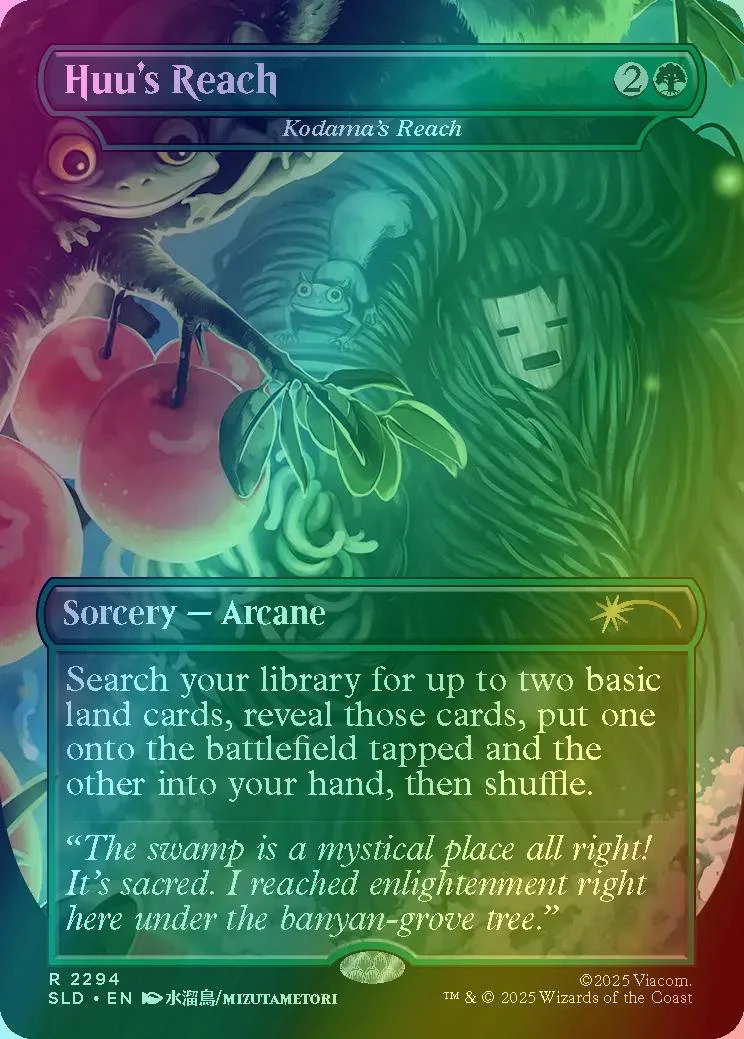 Huu's Reach - Kodama's Reach [2294] [Borderless] [A Lot to Learn] [Secret Lair Drop] [Foil]